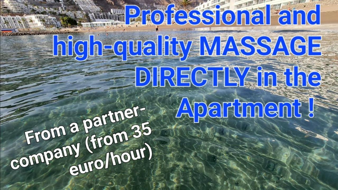 Deluxe Seaview-Sunsets !Transfe-R Inc! Pool,2Aircond,2Tv65",600Mb Dishwasher,,2 Beaches,Anfi-View Appartement Patalavaca Buitenkant foto