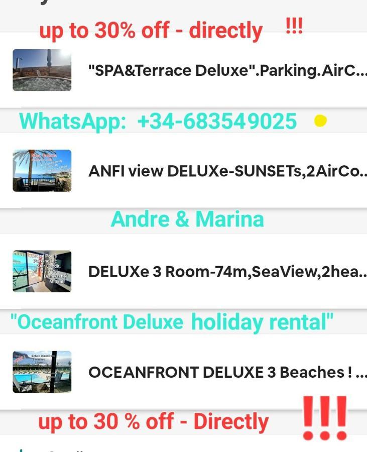 Deluxe Seaview-Sunsets !Transfe-R Inc! Pool,2Aircond,2Tv65",600Mb Dishwasher,,2 Beaches,Anfi-View Appartement Patalavaca Buitenkant foto
